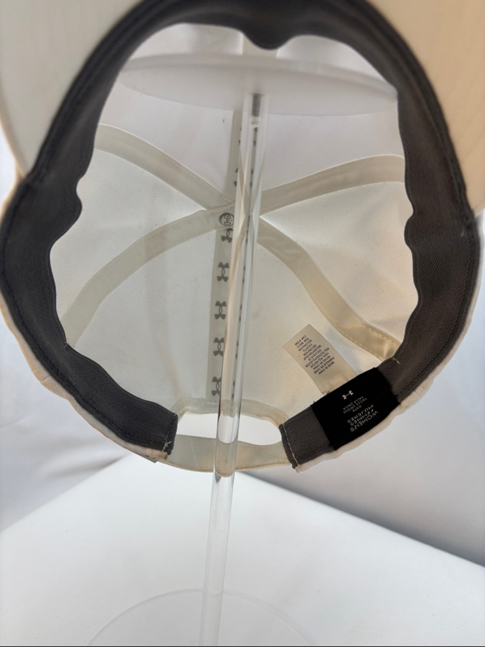 Under Armour White Cap with Silver Logo Embroidery - Picture 4 of 6